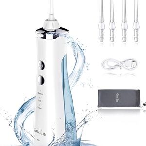 Gealm White Water Flosser with Accessories